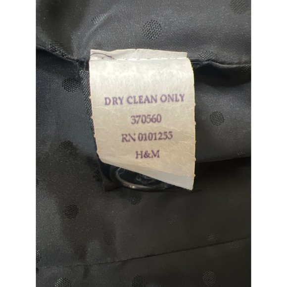 H&M Velvet Jacket Black Pinstripe Blazer - Picture 7 of 7